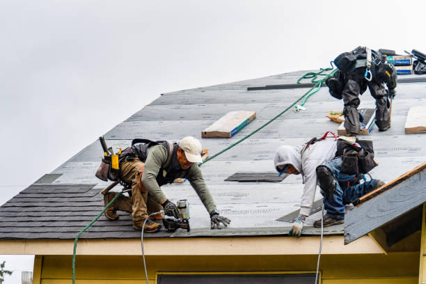 Professional Roofing technician working in Barstow, IL